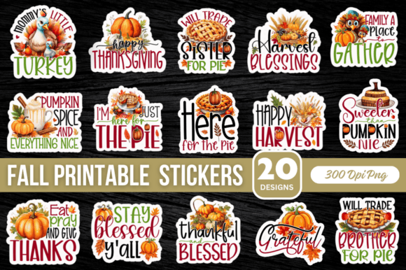Download Fall Stickers Bundle - Stickers Collection