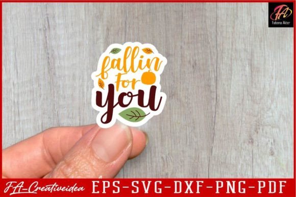 Download Fallin for You Fall Stickers Svg Design - Stickers Collection