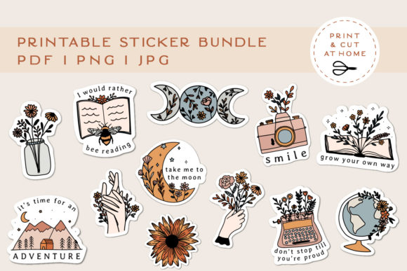 Download Printable Flower Stickers for Cricut - Stickers Collection