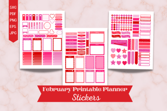 Download February Printable Planner Stickers - Stickers Collection