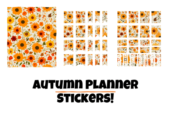 Download Autumn Flower Planner Journal Stickers - Stickers Collection