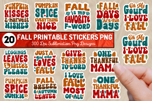 Download Fall Stickers Png Bundle - Stickers Collection