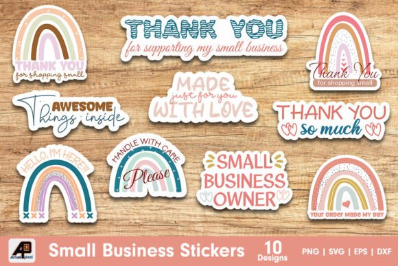 Download Small Business Stickers Bundle - Stickers Collection