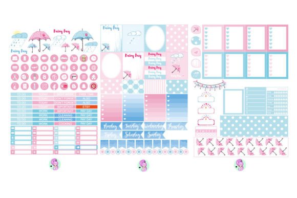 Download Rainy Days, Digital Stickers - Stickers Collection