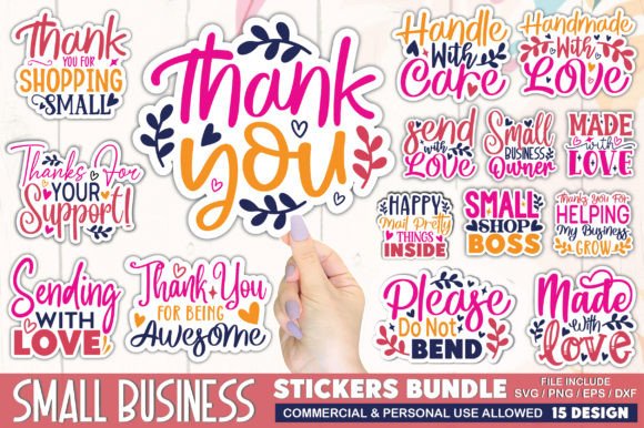 Download Small Business Stickers Bundle - Stickers Collection