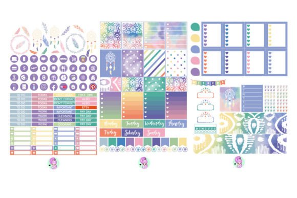 Download Boho Sticker Kit, Digital Stickers - Stickers Collection