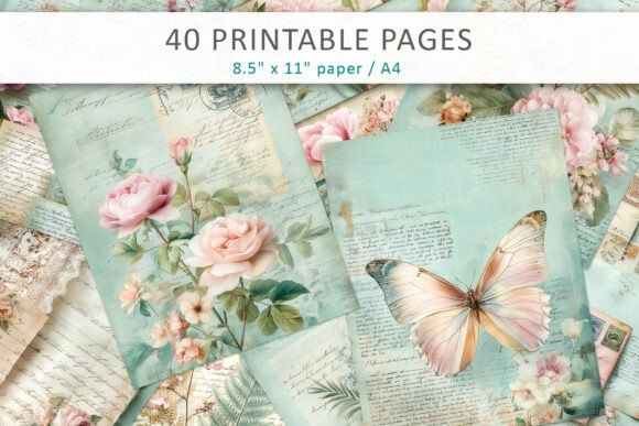 Download Vintage Floral Ephemera Bundle - Vintage Collection