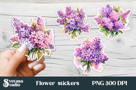 Download Lilac Flower Stickers PNG - Stickers Collection